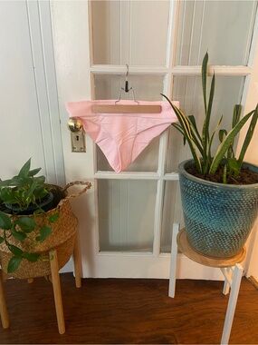 Frankie's Bikinis Pink Gavin Ribbed Bikini Bottom